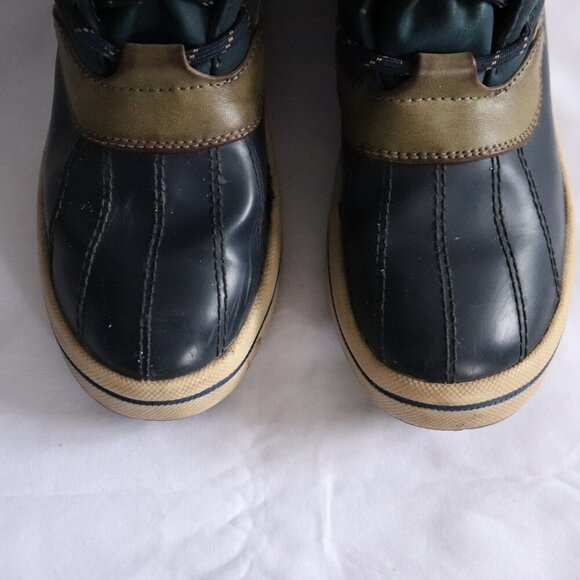 Call It Spring Women's Sz 7.5 Blue/Tan Eraude Winter Lace Up Quilted Snow Boots - Picture 6 of 12